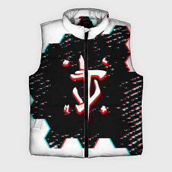 Мужской жилет Doom hexagon glitch color, цвет: 3D-светло-серый