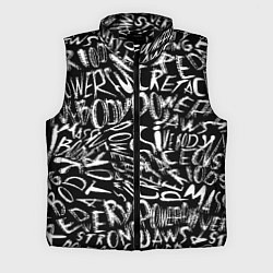 Мужской жилет Надписи абстрактные