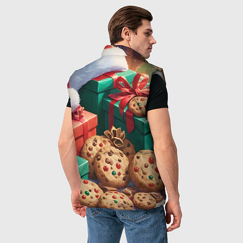 Мужской жилет Рождественские подарки / 3D-Светло-серый – фото 4