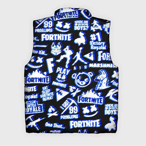 Мужской жилет Fortnite neon game steel / 3D-Красный – фото 2