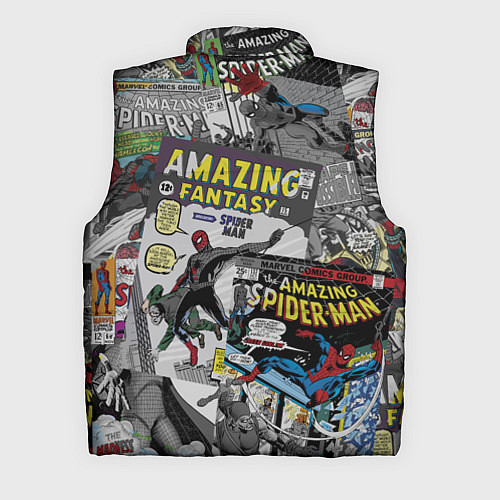 Мужской жилет Spider-man comics / 3D-Красный – фото 2