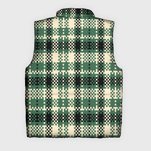 Мужской жилет Полосатый пиксель / 3D-Красный – фото 2