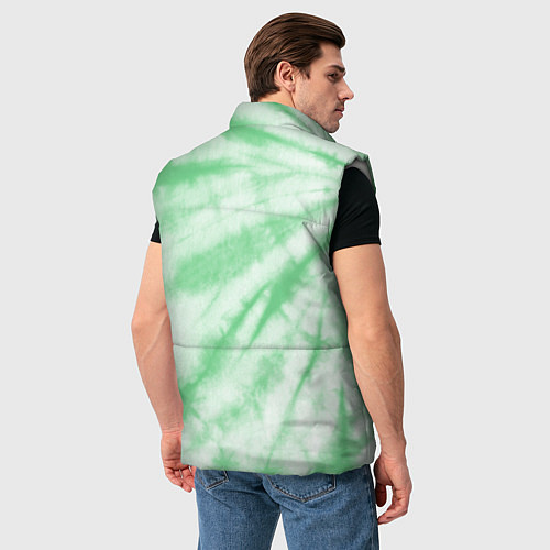 Мужской жилет Салатовый тай дай / 3D-Светло-серый – фото 4
