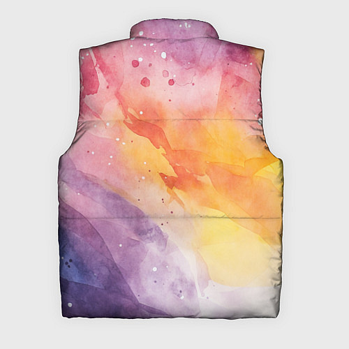 Мужской жилет Краски акварели / 3D-Красный – фото 2