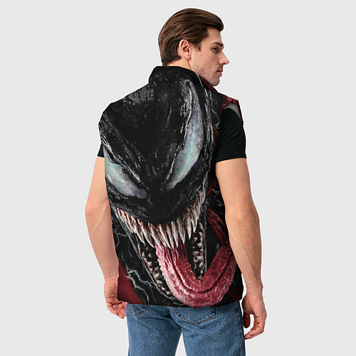 Мужской жилет Веном с языком / 3D-Светло-серый – фото 4