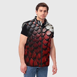 Мужской жилет Змеиная броня, цвет: 3D-светло-серый — фото 2