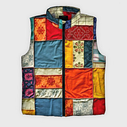 Мужской жилет Пэчворк из ярких тканей, цвет: 3D-светло-серый