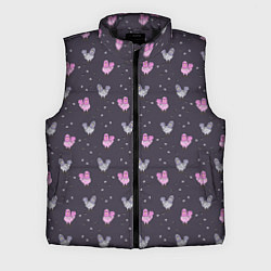 Мужской жилет Голуби и семечки на темном, цвет: 3D-черный