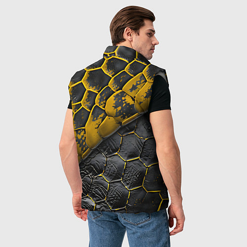 Мужской жилет Костюм рептилии / 3D-Светло-серый – фото 4