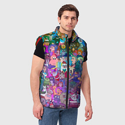 Мужской жилет Новогодний виммельбух, цвет: 3D-красный — фото 2