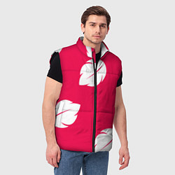 Мужской жилет Тестура платья Лило с листьями, цвет: 3D-черный — фото 2