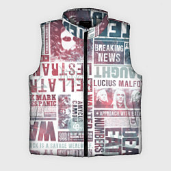 Мужской жилет Паттерн газеты - Гарри Поттер Сириус Блэк и Люциус