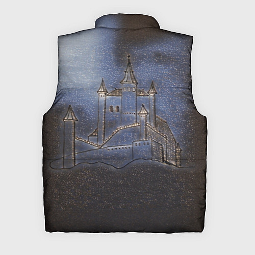 Мужской жилет Замок принцессы / 3D-Красный – фото 2