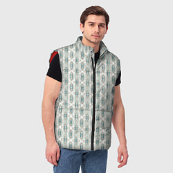 Мужской жилет Вертикальный узор с геометрическим рисунком, цвет: 3D-красный — фото 2