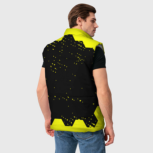 Мужской жилет Opel auto hexagon steel / 3D-Светло-серый – фото 4