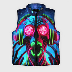 Мужской жилет Metallica - neon skull with headphones