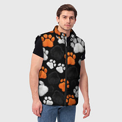 Мужской жилет Мохнатые лапки, цвет: 3D-черный — фото 2