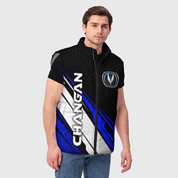 Мужской жилет Changan - синий спорт, цвет: 3D-светло-серый — фото 2