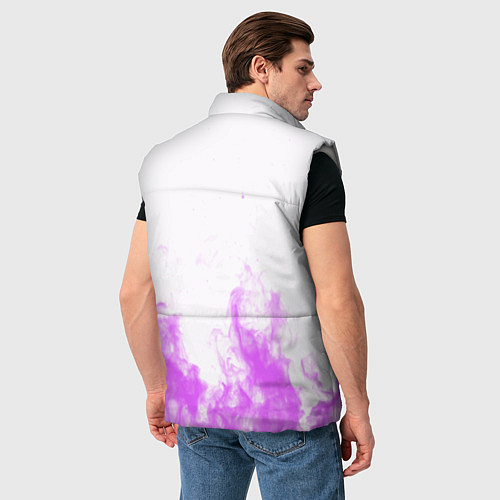 Мужской жилет Monster energy neon flame / 3D-Светло-серый – фото 4