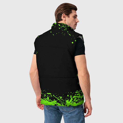 Мужской жилет Quake кислотные краски / 3D-Светло-серый – фото 4