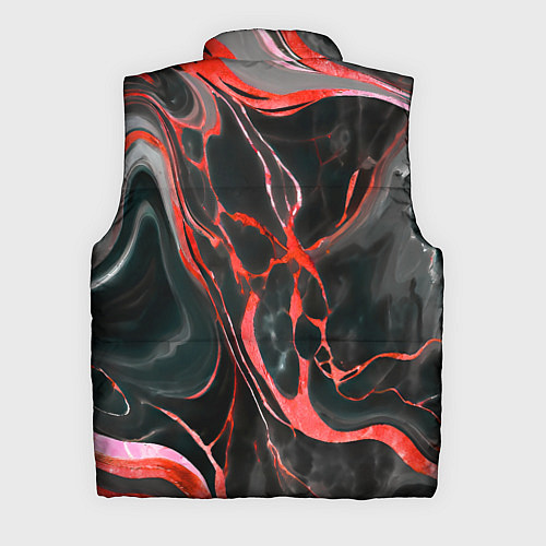 Мужской жилет Красно-чёрный мрамор / 3D-Красный – фото 2