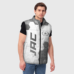 Мужской жилет JAC - white gradient вертикально, цвет: 3D-черный — фото 2