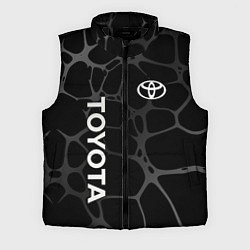 Мужской жилет Toyota - монохромный аква, цвет: 3D-черный