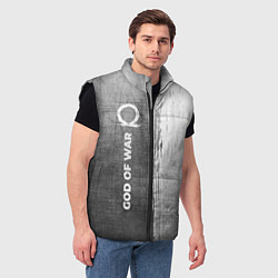 Мужской жилет God of War - grey gradient по-вертикали, цвет: 3D-черный — фото 2