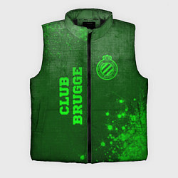 Мужской жилет Club Brugge - green gradient вертикально, цвет: 3D-черный