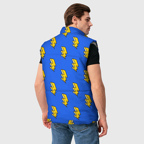 Мужской жилет Супер молнии / 3D-Светло-серый – фото 4