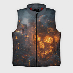 Мужской жилет Череп - огонь