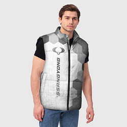 Мужской жилет SsangYong - white gradient по-вертикали, цвет: 3D-черный — фото 2