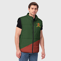 Мужской жилет Мотострелковые войска: герб со щитом, цвет: 3D-черный — фото 2
