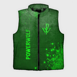 Мужской жилет Powerwolf - green gradient вертикально