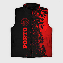 Мужской жилет Porto - red gradient по-вертикали, цвет: 3D-черный