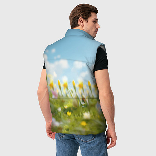 Мужской жилет Кролик и цыпленок встречают Пасху / 3D-Светло-серый – фото 4