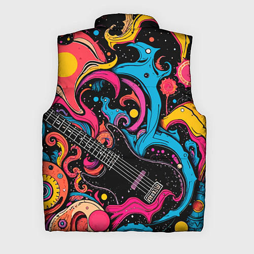 Мужской жилет Psychedelic abstract guitar / 3D-Красный – фото 2