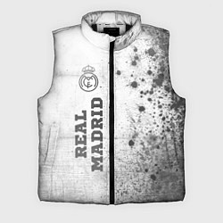 Мужской жилет Real Madrid - white gradient по-вертикали, цвет: 3D-черный