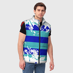 Мужской жилет Капли краски, цвет: 3D-красный — фото 2