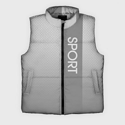 Мужской жилет Sport светло-серый с полосой, цвет: 3D-светло-серый