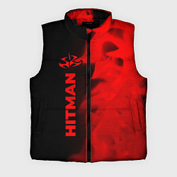 Мужской жилет Hitman - red gradient по-вертикали