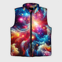 Мужской жилет Colorfull neon space clouds - ai art fantasy