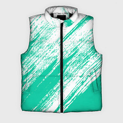 Мужской жилет The color is turquoise and white, цвет: 3D-черный