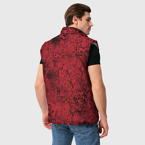 Мужской жилет Знак венома на красном / 3D-Светло-серый – фото 4
