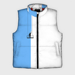 Мужской жилет Моляр красит стену