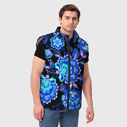 Мужской жилет Хохлома негатив, цвет: 3D-светло-серый — фото 2