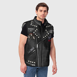 Мужской жилет Король и шут косуха, цвет: 3D-светло-серый — фото 2