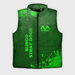 Мужской жилет Bungo Stray Dogs - green gradient вертикально