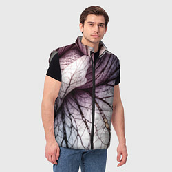 Мужской жилет Раскрытый цветок, цвет: 3D-светло-серый — фото 2