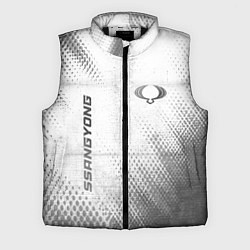 Мужской жилет SsangYong - white gradient вертикально